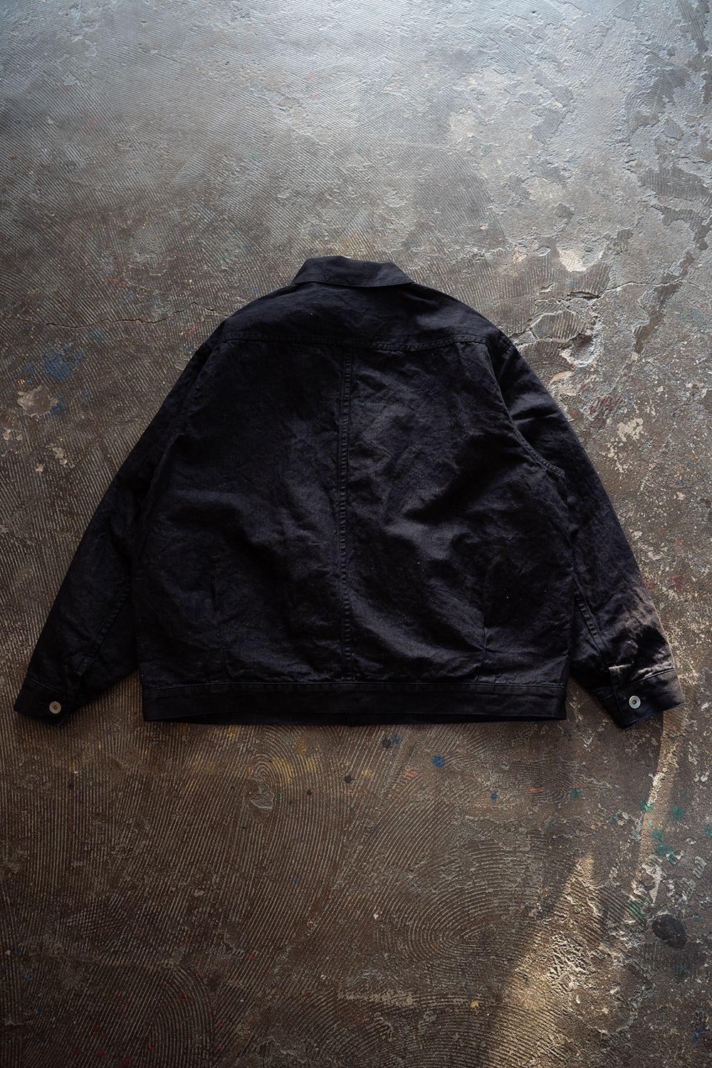 【ラスト1点】【26SS】8.5oz大麻混デニムブルゾン(DARK NAVY)