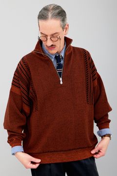 【25AW】Fuyushigure Half Zip Knit(ORANGE)
