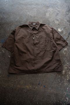 【26SS】Oversized Stitching Shirt(BROWN)