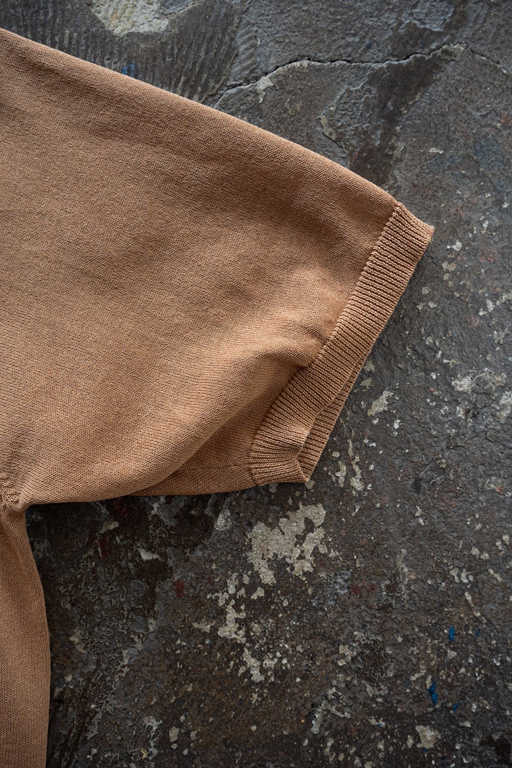 【26SS】和紙混12GラグランスリーブニットTee(PALE OLANGE)