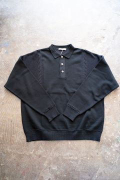 【ラスト1点】【21AW】Shuten Knit Polo(BLACK)