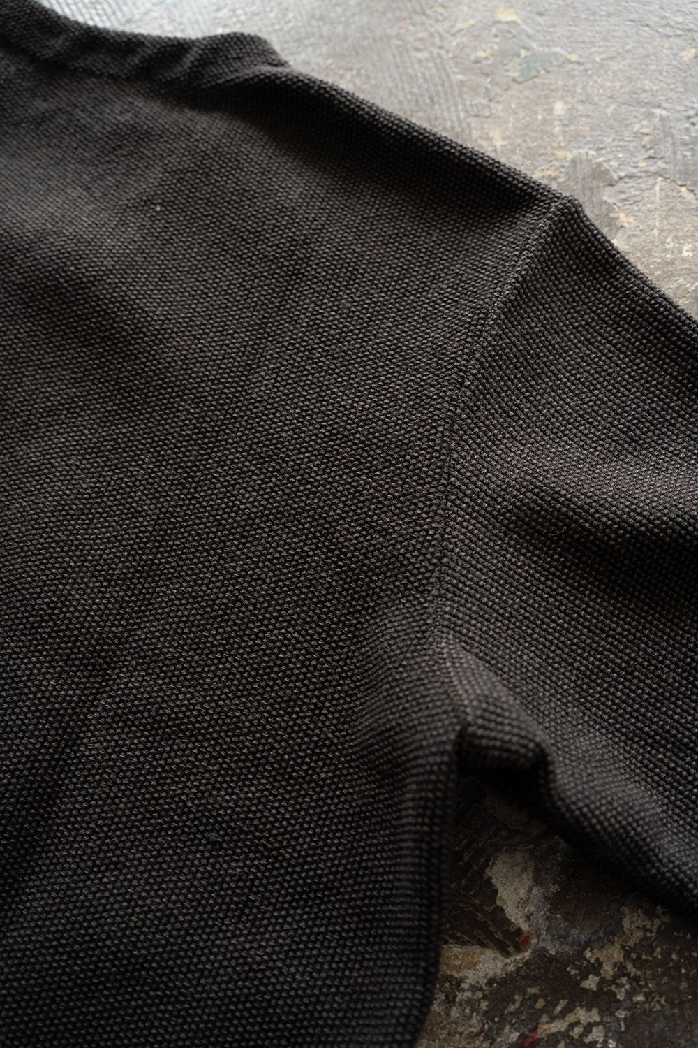 【26AW】10Gニットジップカーディガン(BROWN CHARCOAL)