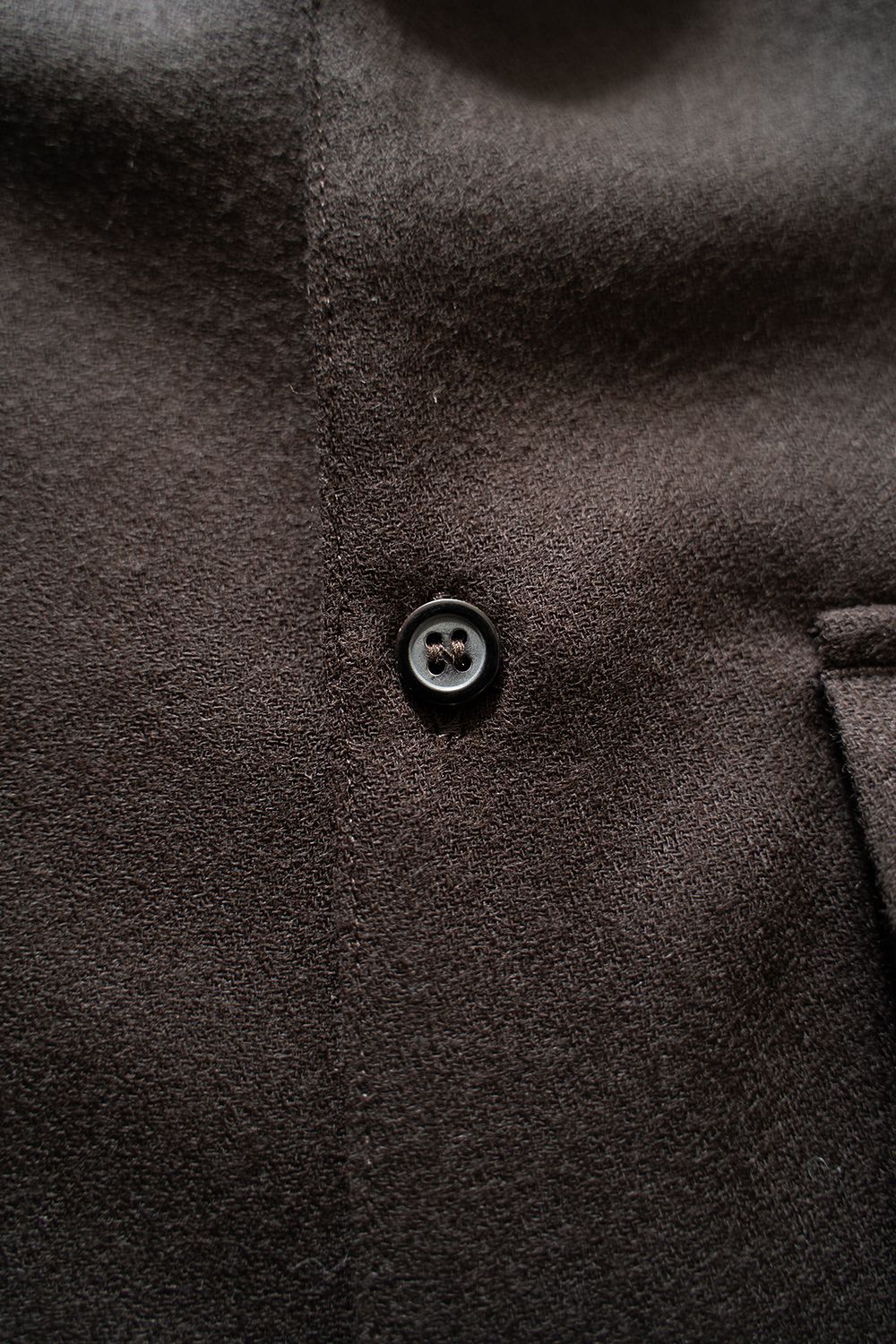 【ラスト1点】【25AW】ウールアムンゼンシャツ(DARK BROWN)