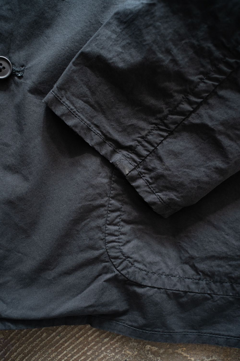 【ラスト1点】【25SS】ガーメントダイ2Bジャケット(INK BLACK)