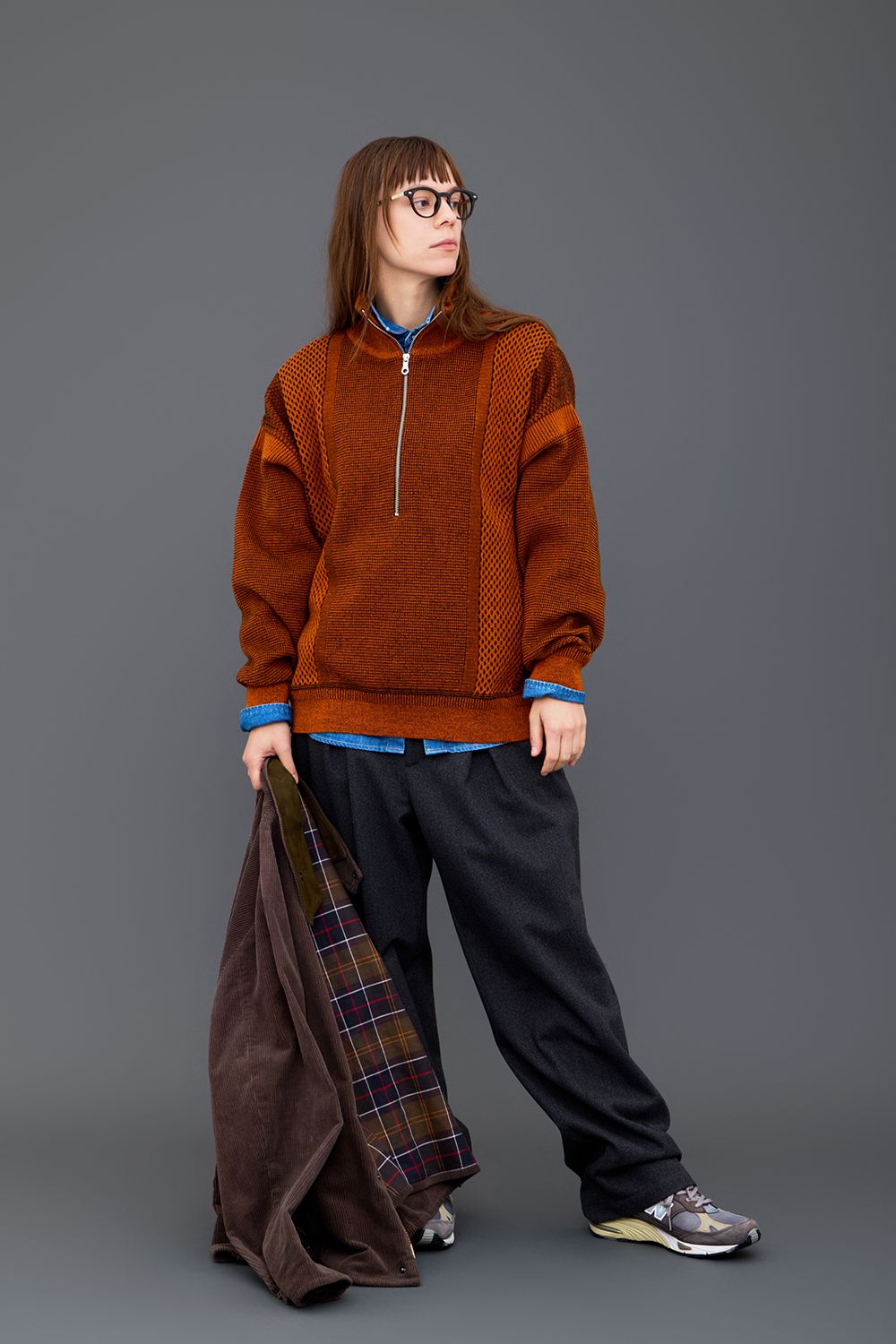 【26AW】Karita Half Zip Knit(ORANGE)