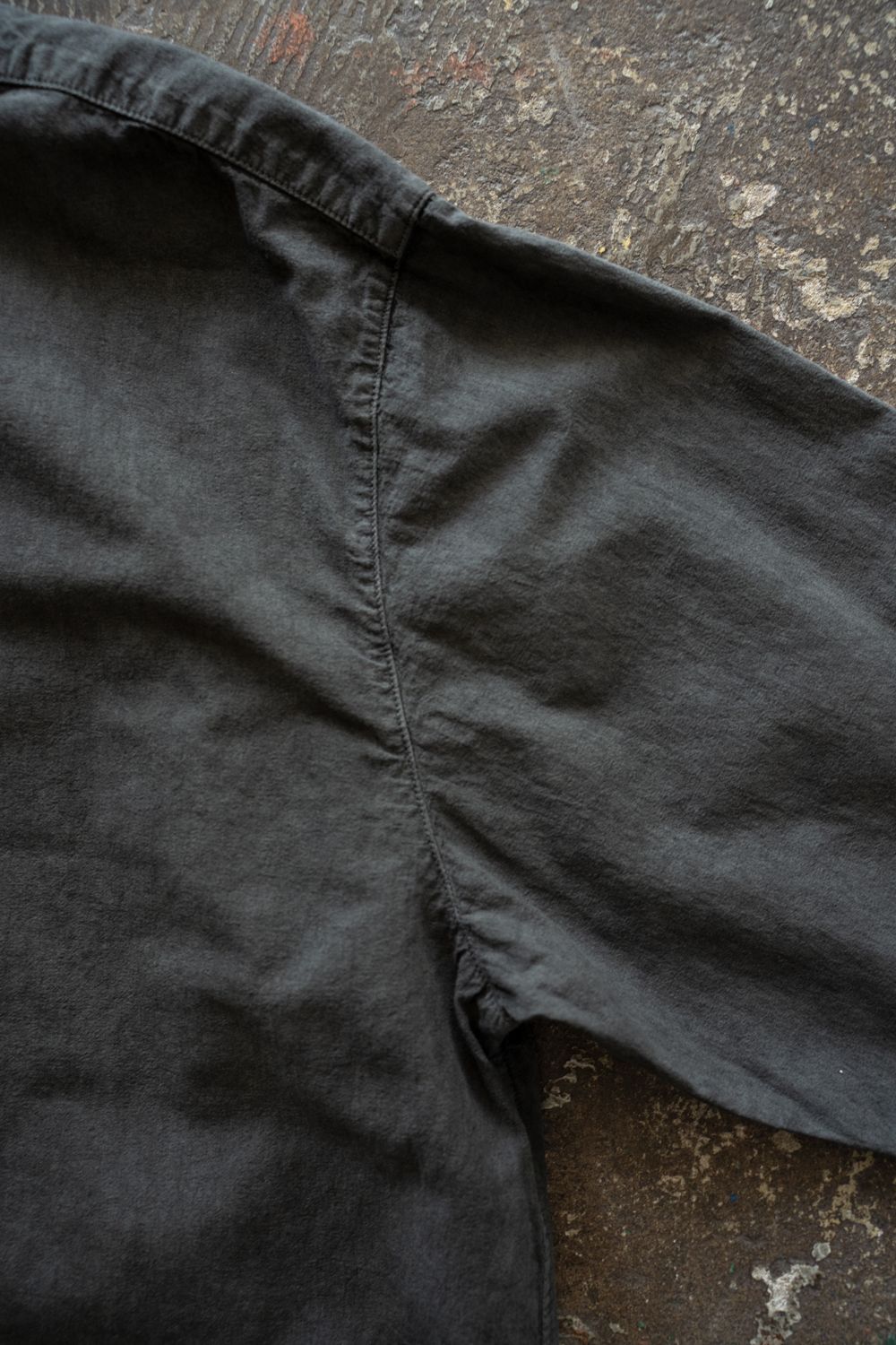 強撚OCブロードシャツ(炭)