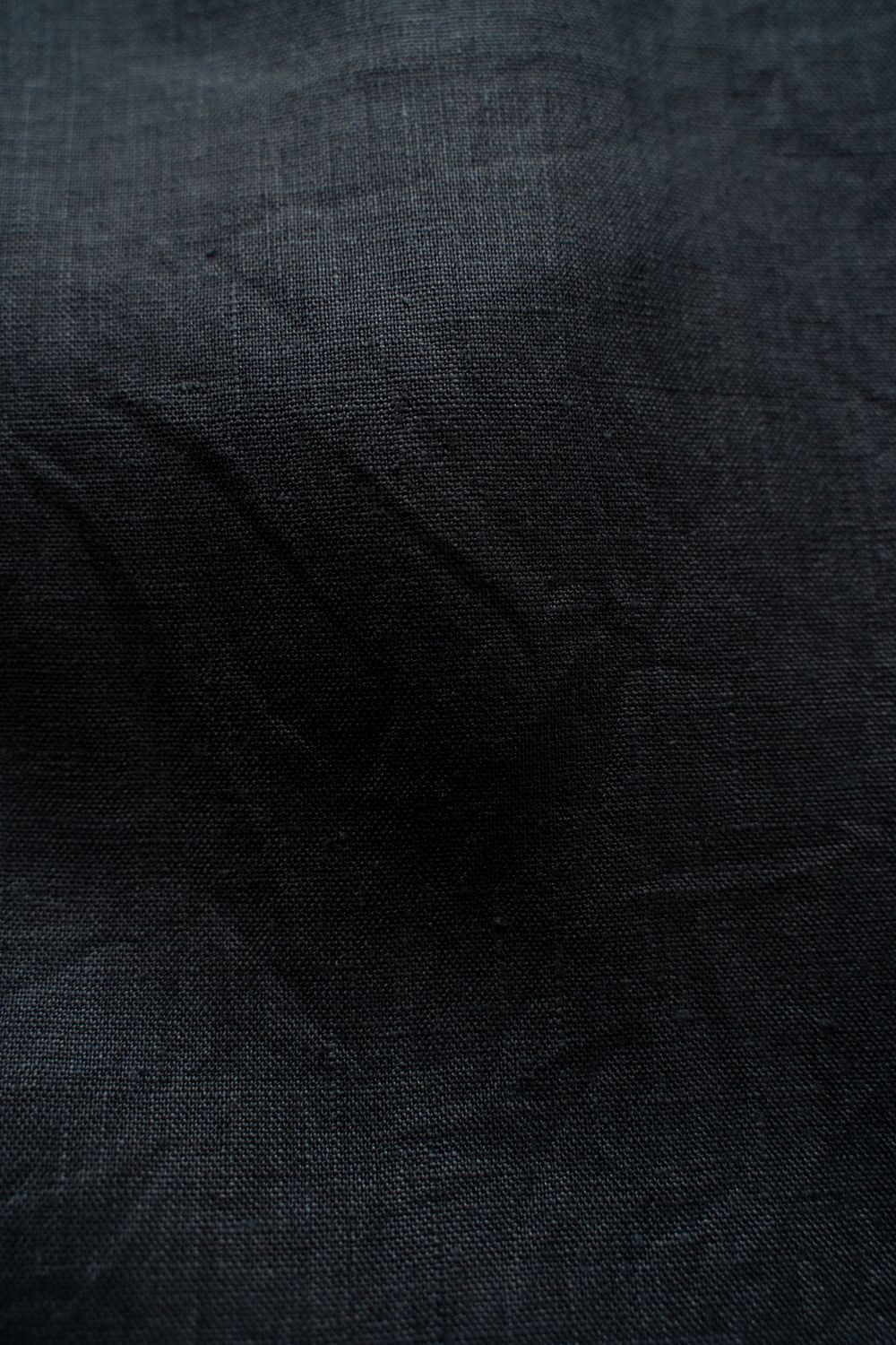 【ラスト1点】大麻ワイドパンツ(墨黒)