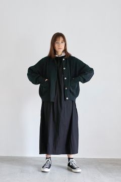 【ラスト1点】【23SS】Hanaakari Collar Cardigan(BLACK)