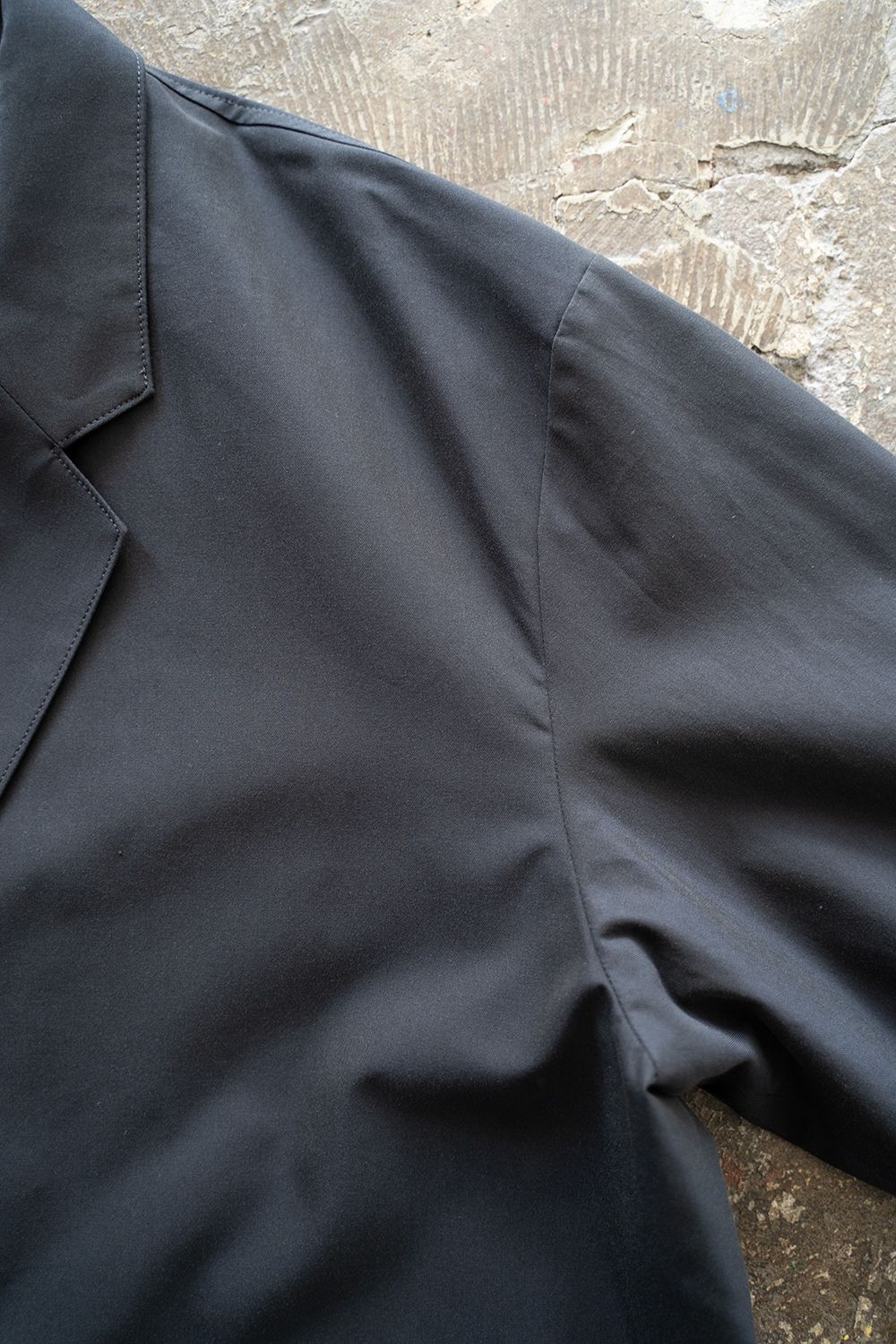 【ラスト1点】【25SS】キュプラ混ツイルダブルジャケット(DARK NAVY)