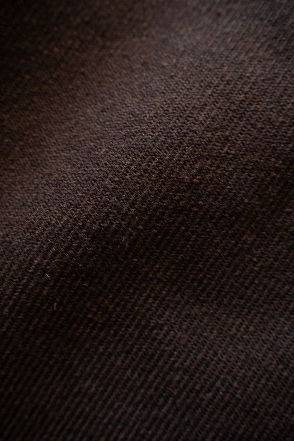 【26AW】コットン×ウールカルゼ2タックイージーパンツ(DARK BROWN)