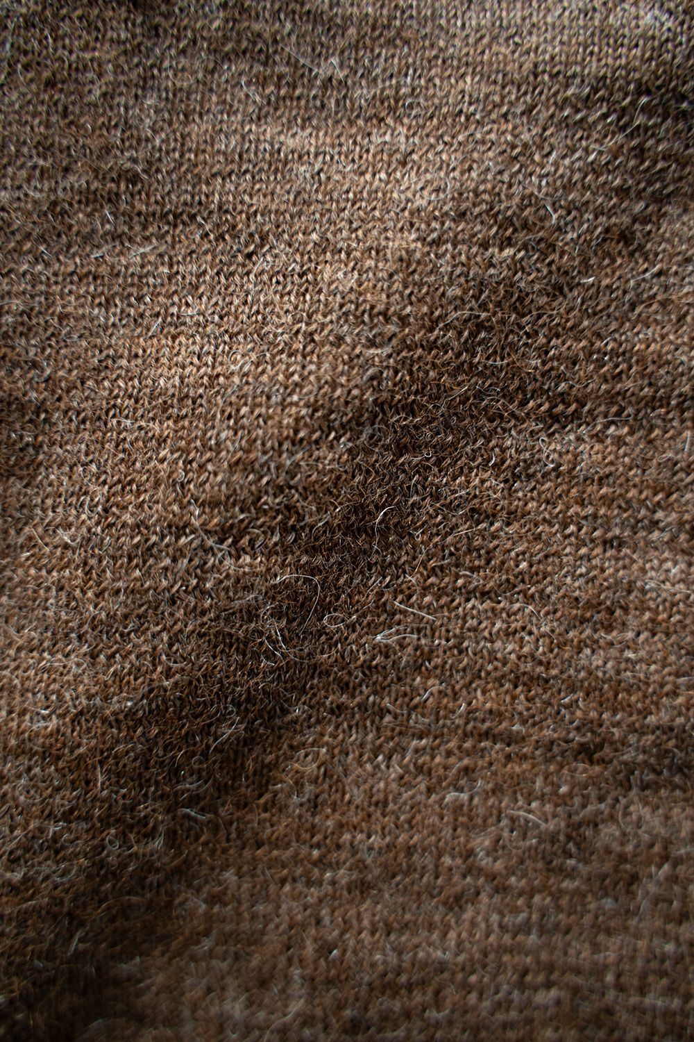 【23AW】ベビーアルパカクルーネックニット(BROWN)