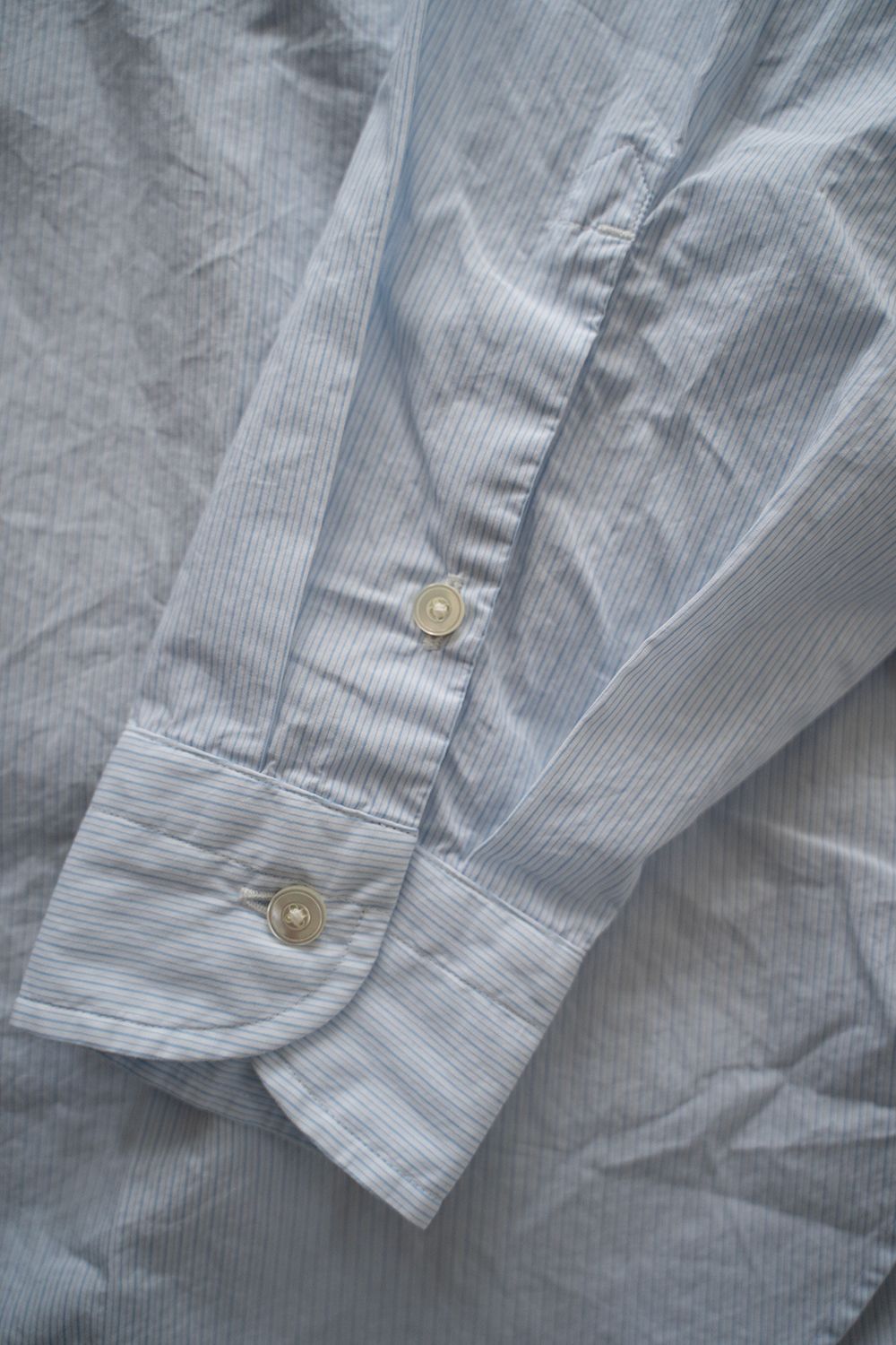 【ラスト1点】【24SS】Fine Cotton Tab Collar Shirt/ ファインコットンタブカラーシャツ(LIGHT BLUE)