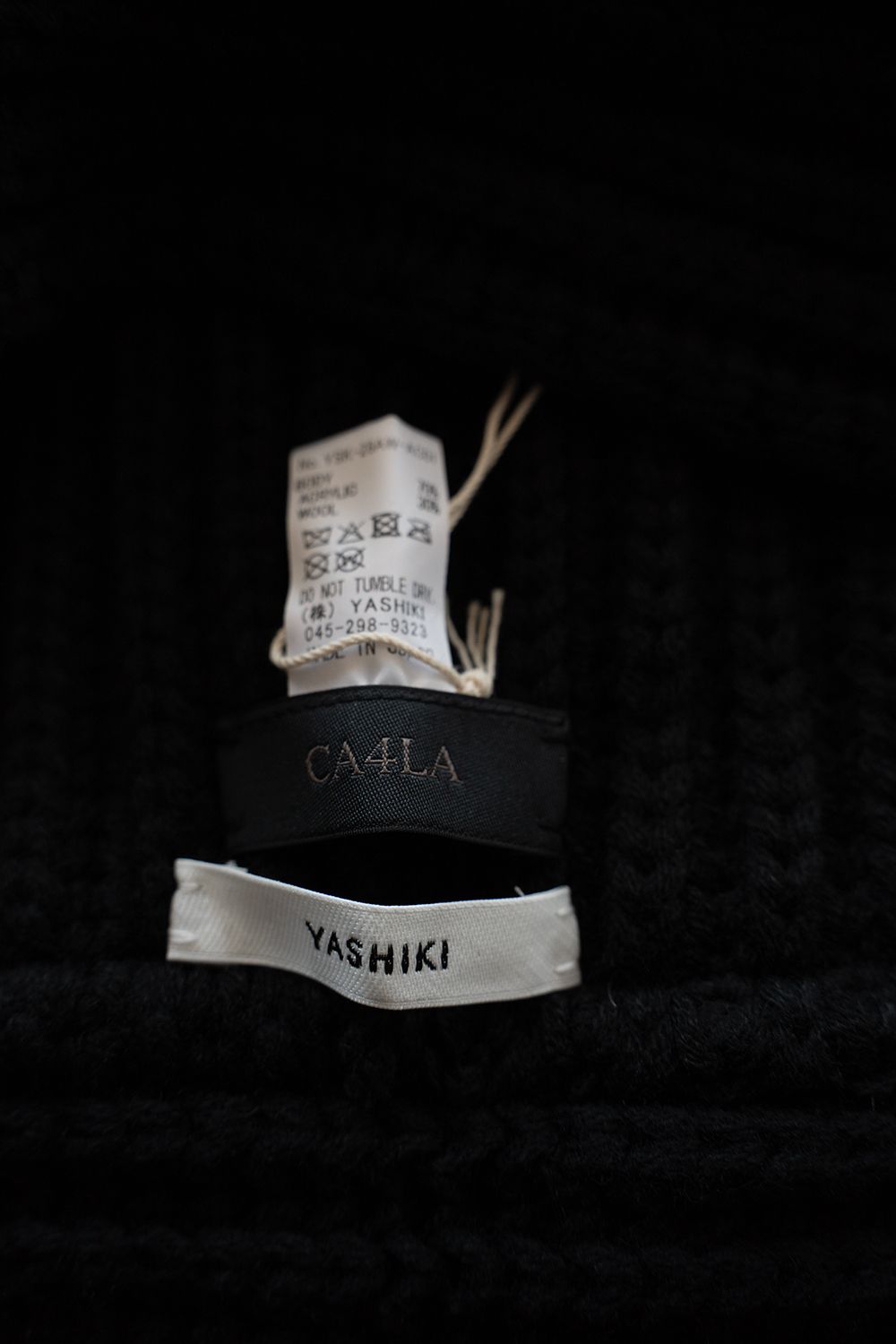 【26AW】Kanya Hooded Scarf(BLACK)