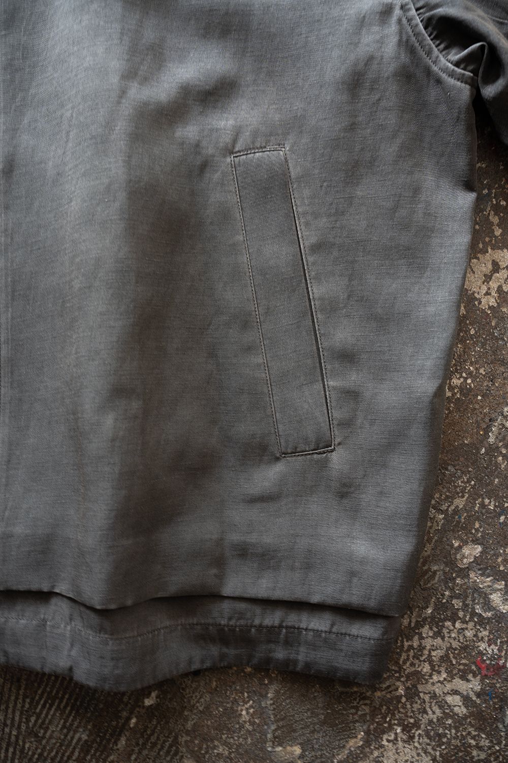 【26SS】ピグメントプリントジップブルゾン(DUSTY GREY)