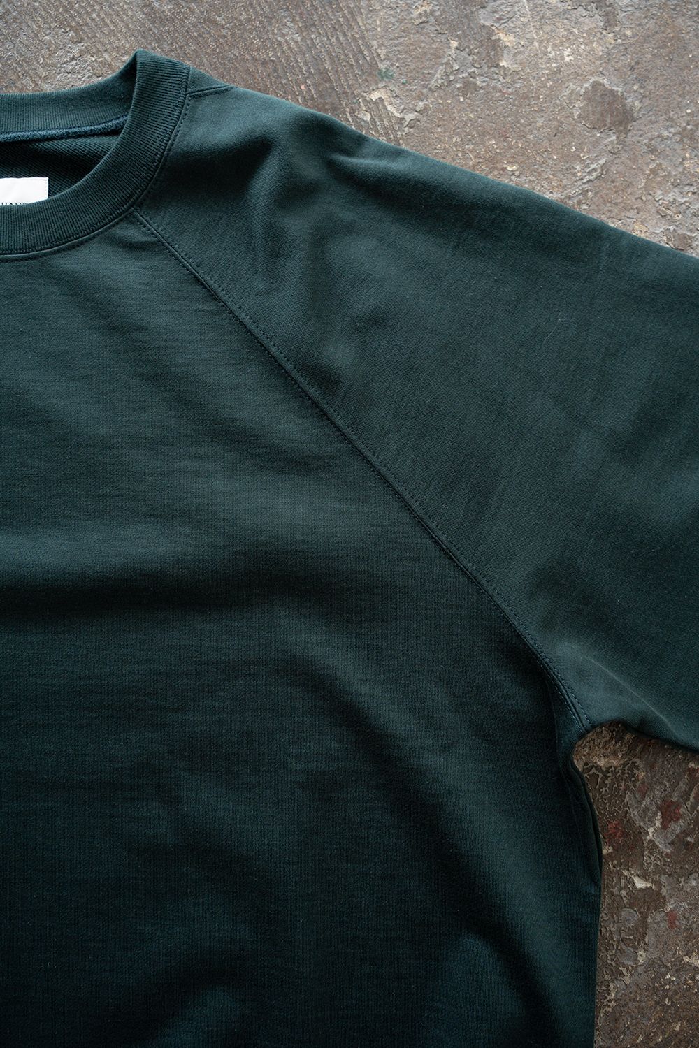 【26AW】ラグランスリーブプルオーバースウェット(GREEN)