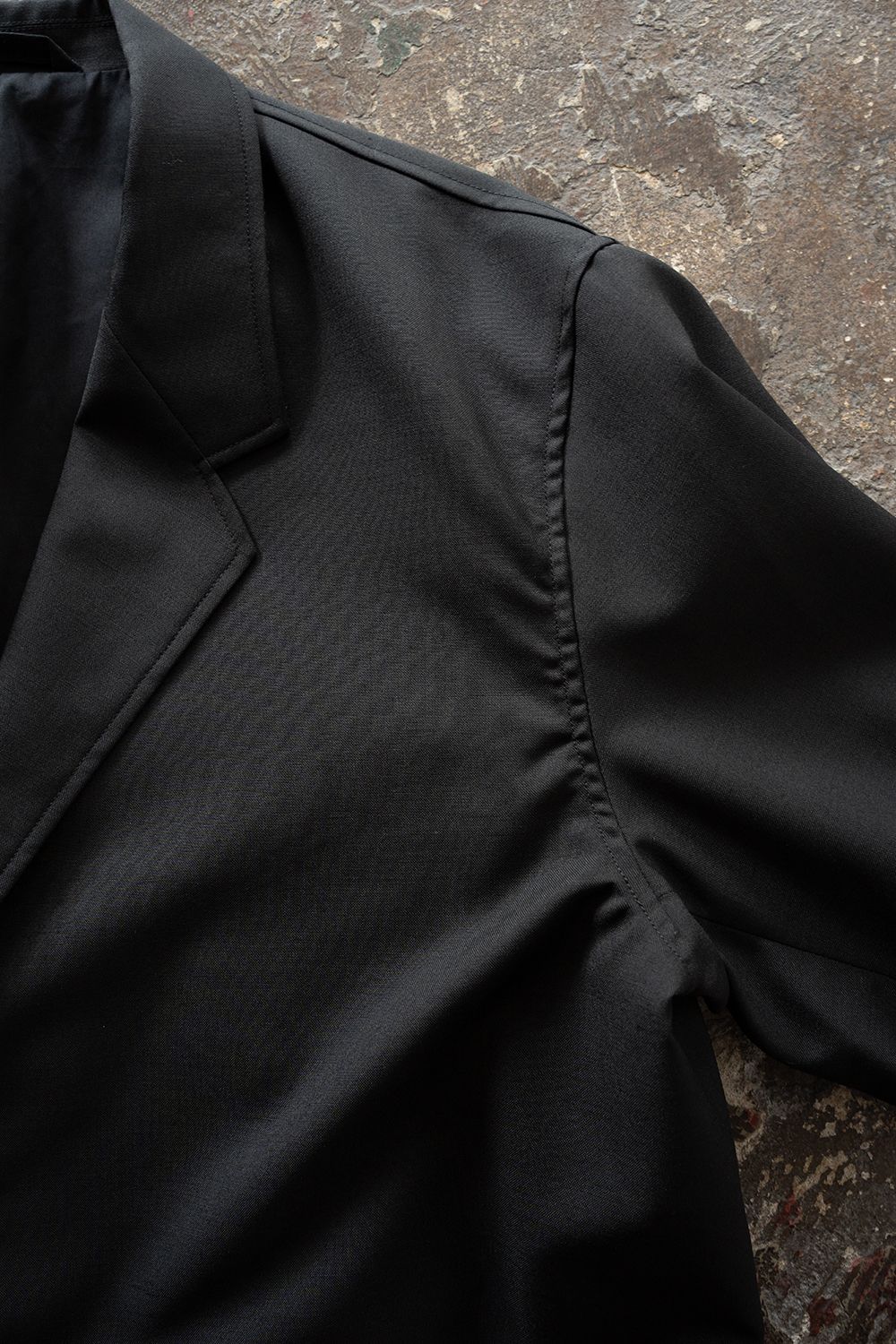 【26AW】モヘア混2Bジャケット(INK BLACK)