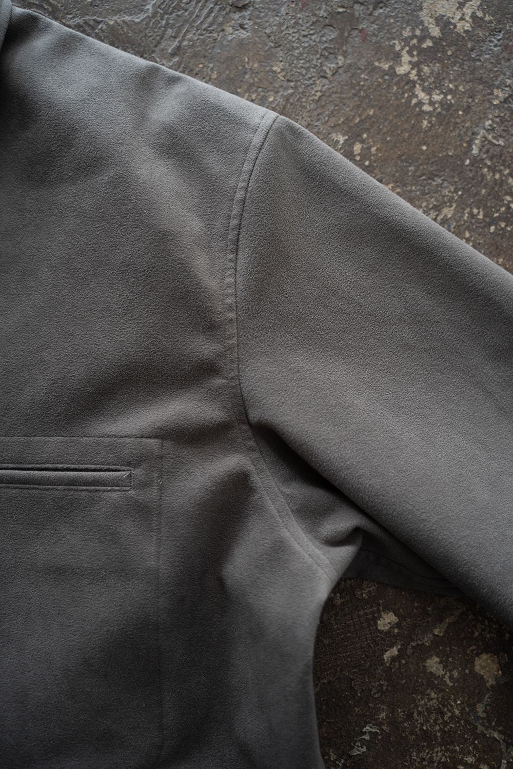 【25AW】フェイクスウェードシャツブルゾン(GREY)