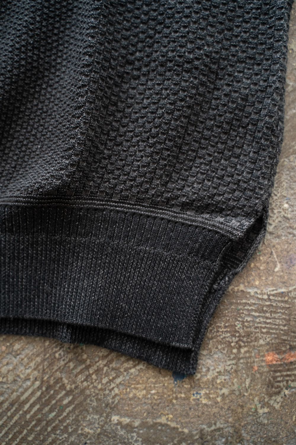【ラスト1点】【25SS】Umiiro Knit Polo(BLACK)