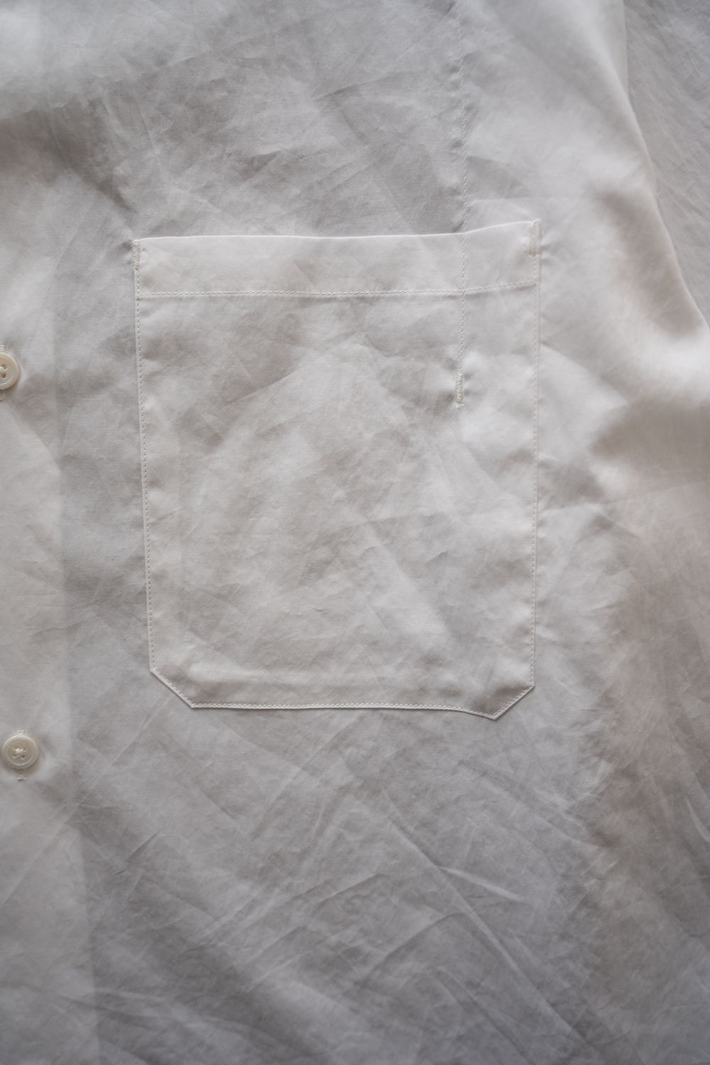 【26SS】コットンブロード半袖シャツ(WHITE)