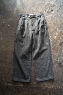 【ラスト1点】【24AW】5者混ネップツイードスラックス(GRAY)