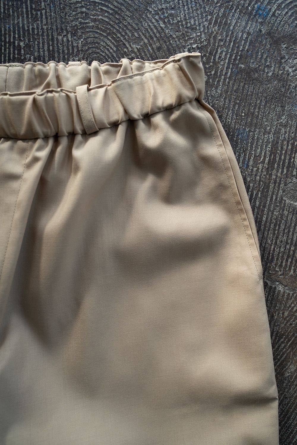 【ラスト1点】エアリーウールワイドパンツ(薄茶)