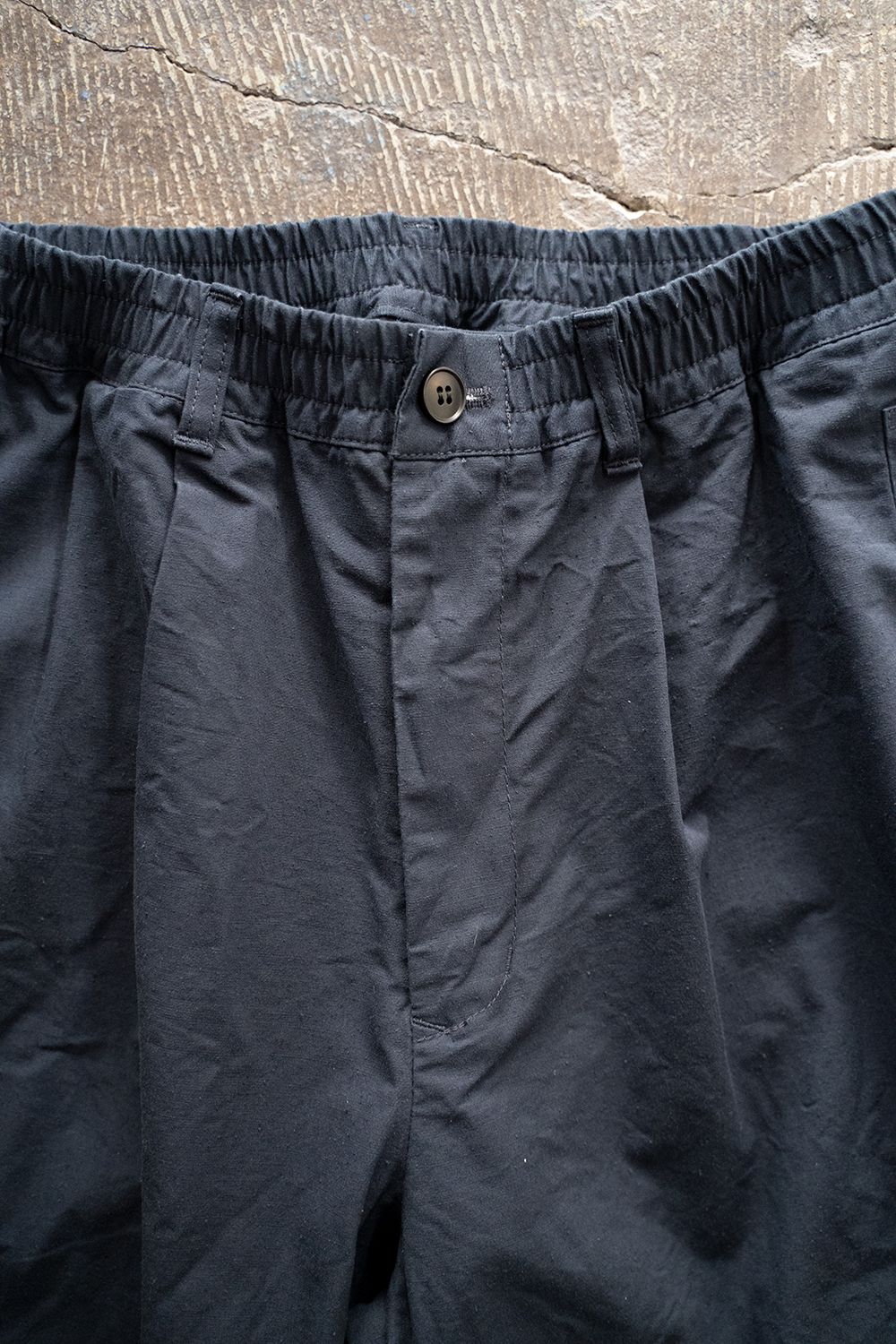 【ラスト1点】【22SS】シルク混イージーパンツ(NAVY)