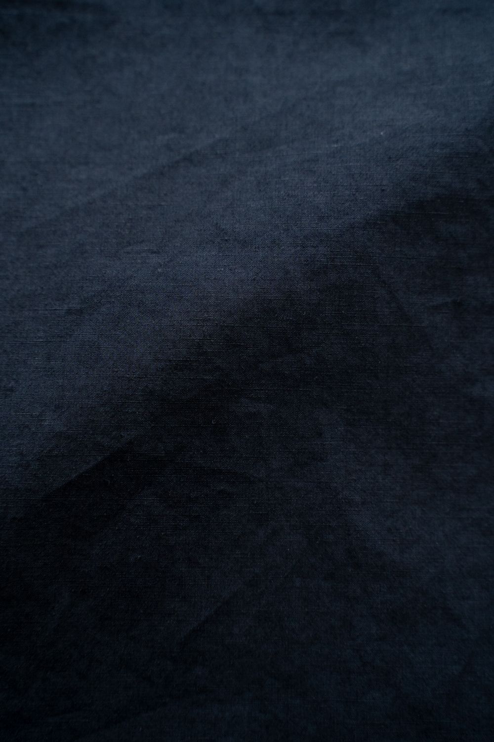 【26SS】極小襟コットン×リネンタイプライターシャツ(NAVY)