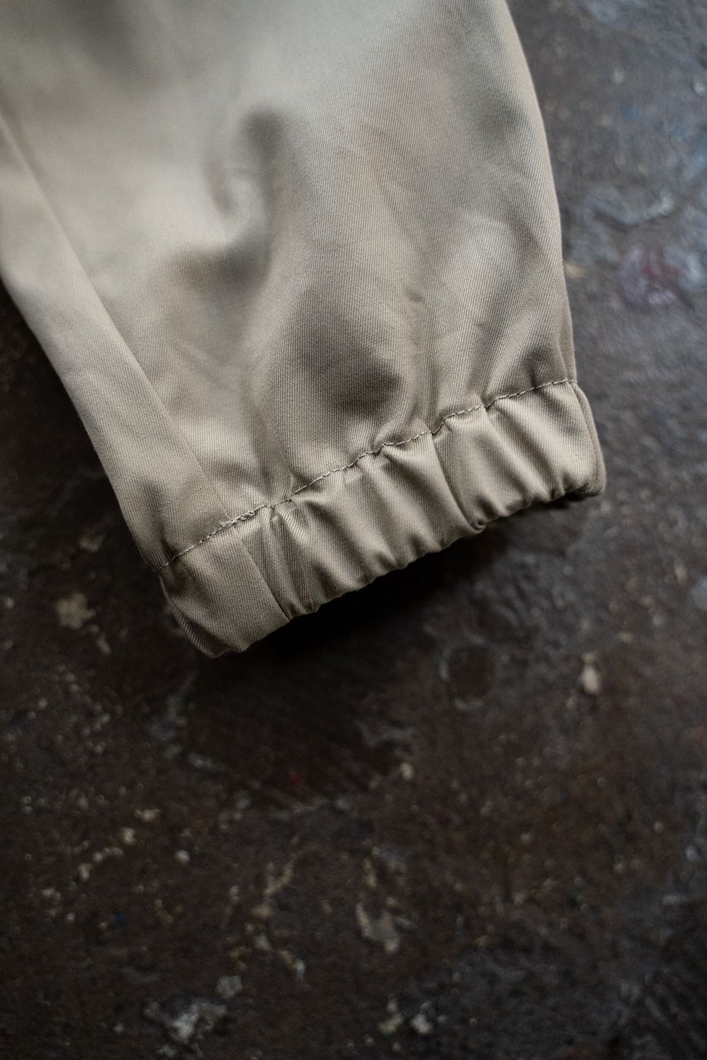 【ラスト1点】【22SS】スビンコットンギャバジンスイングトップ(SAND BEIGE)