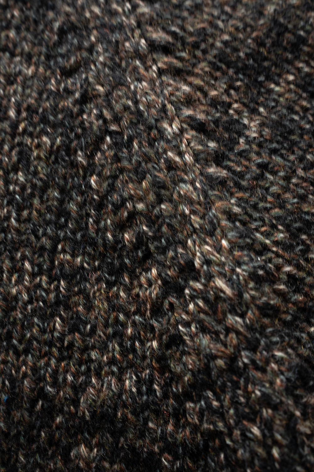 【Sサイズ】yak/lambs multi ply HAND KNITTING cowichan sweater(CAMO)