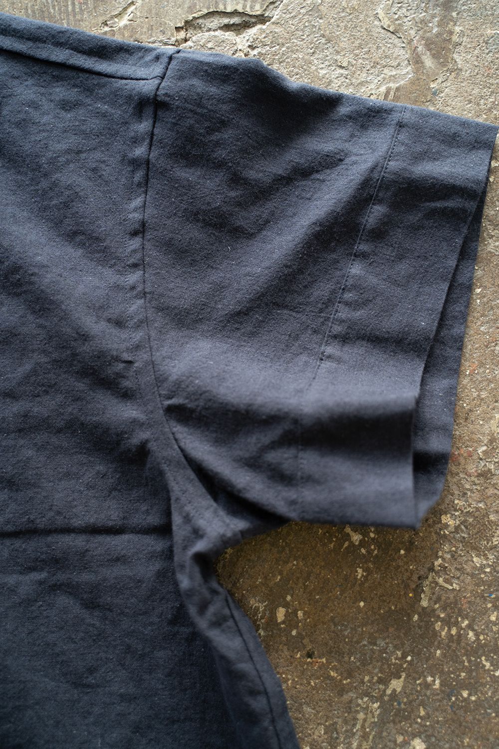 【ラスト1点】【23SS】"joint(short)"pajama【オールインワン】(LINEN COTTON NAVY)
