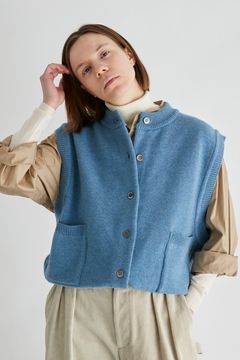 Shiraiki Vest(SAX BLUE)