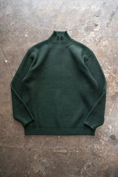 【ラスト1点】【24AW】ウール×シルクハイネックニット(GREEN)