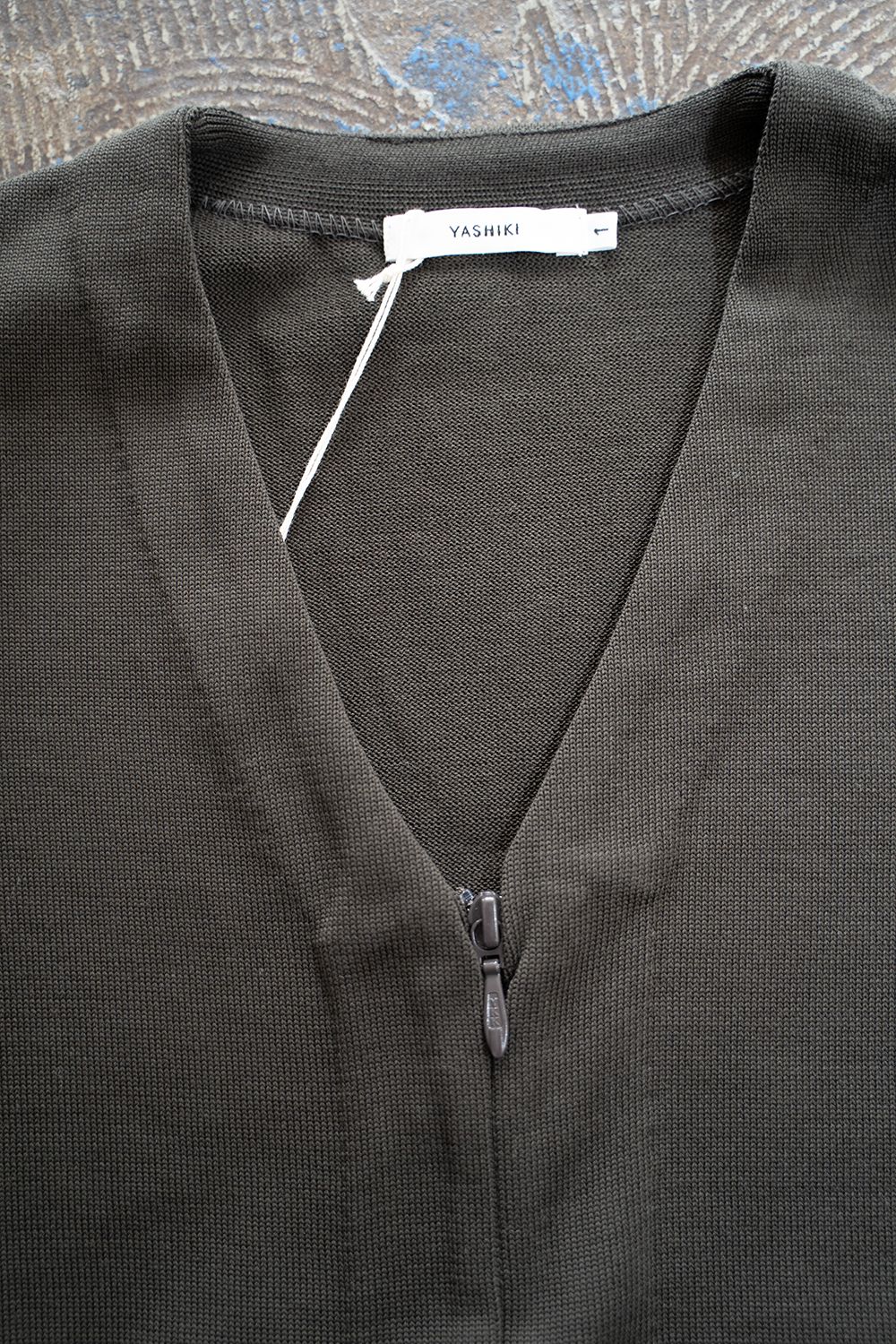 【ラスト1点】Yonaga Zip Cardigan(DARK BROWN)