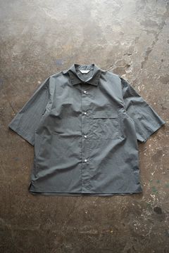 【ラスト1点】【23SS】半袖タイプライターレギュラーカラーシャツ(SLATE GRAY)