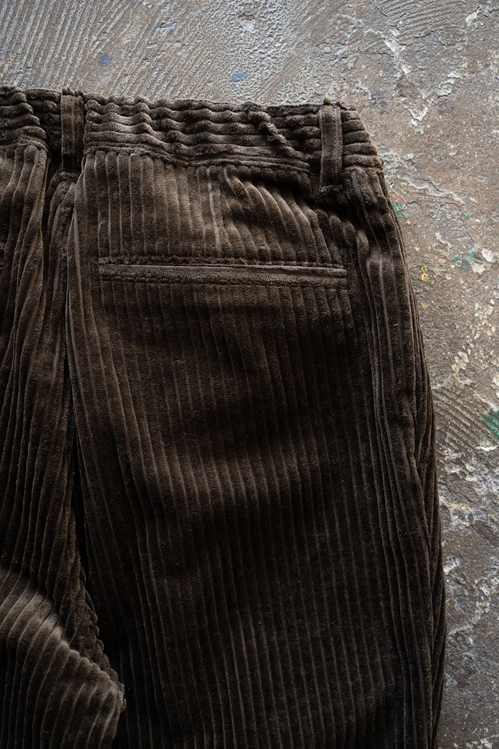 【25AW】3.5W太畝コーデュロイイージーパンツ(BROWN)