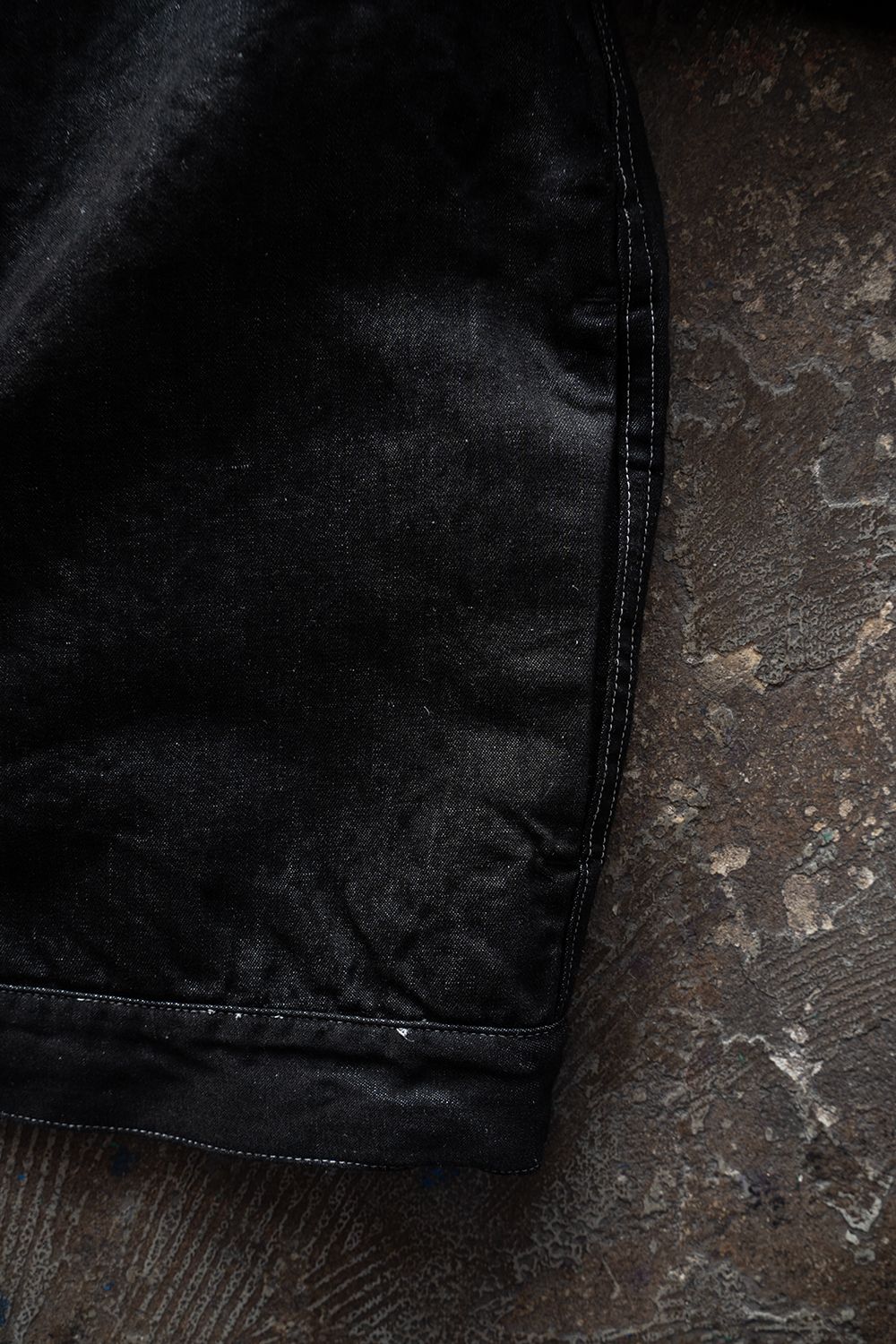 【26SS】8.5oz大麻混デニムブルゾン(BLACK)