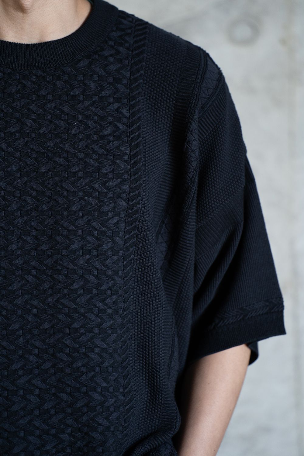 【ラスト1点】【24SS】Kusabue Knit(BLACK)