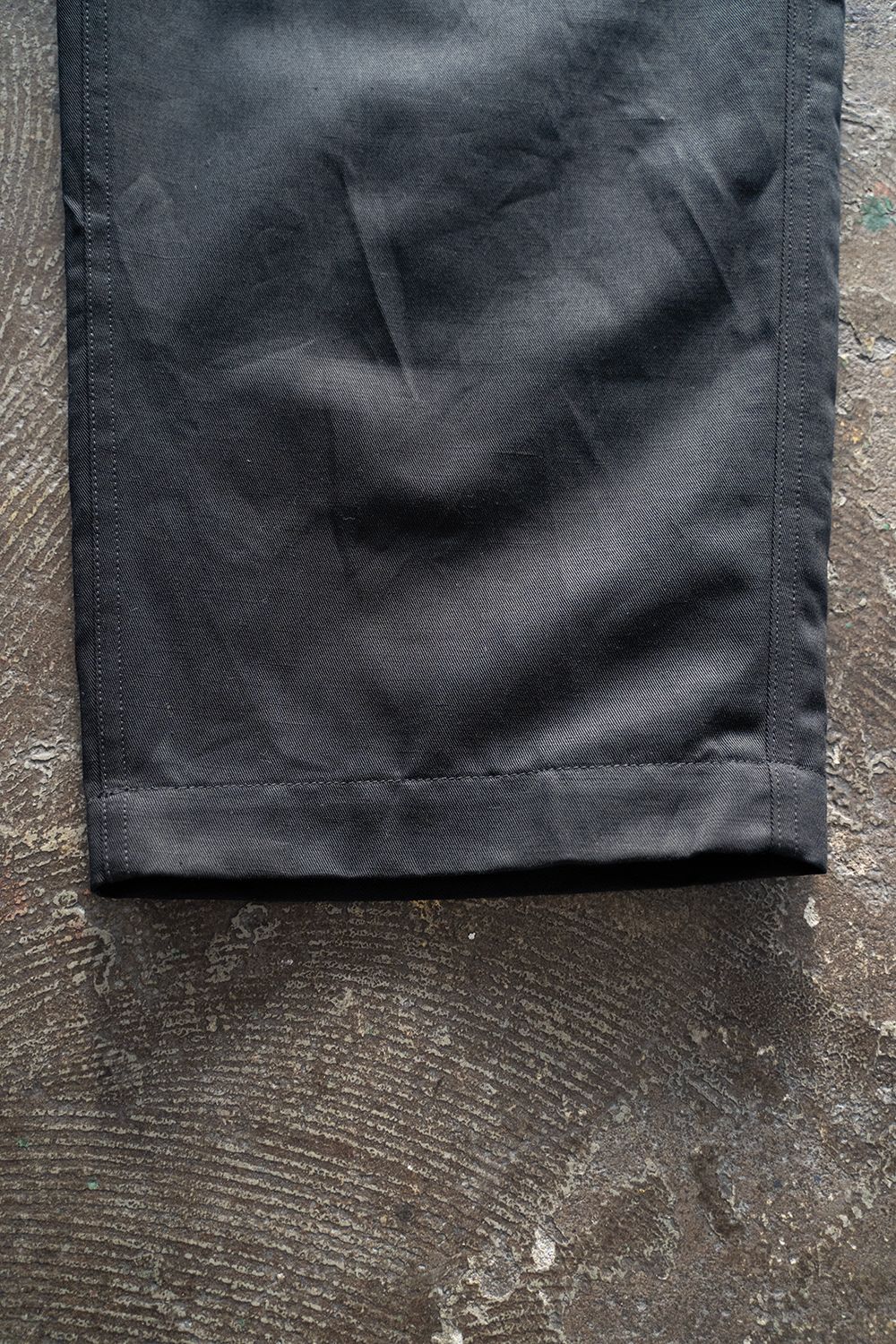 【ラスト1点】【23SS】インボックスタック綿麻パンツ(BLACK NAVY)