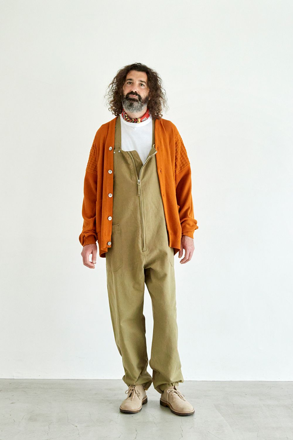 YASHIKI - 【ラスト1点】【22SS】Unabara Cardigan(ORANGE