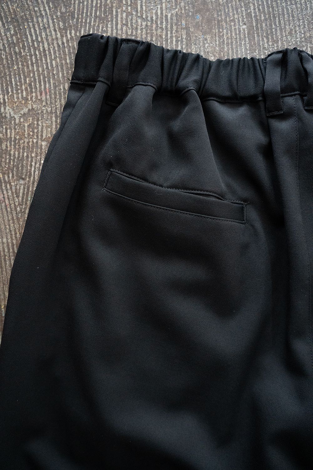【26SS】2Tuck Wide Easy Pants/2タックワイドイージーパンツ(BLACK)