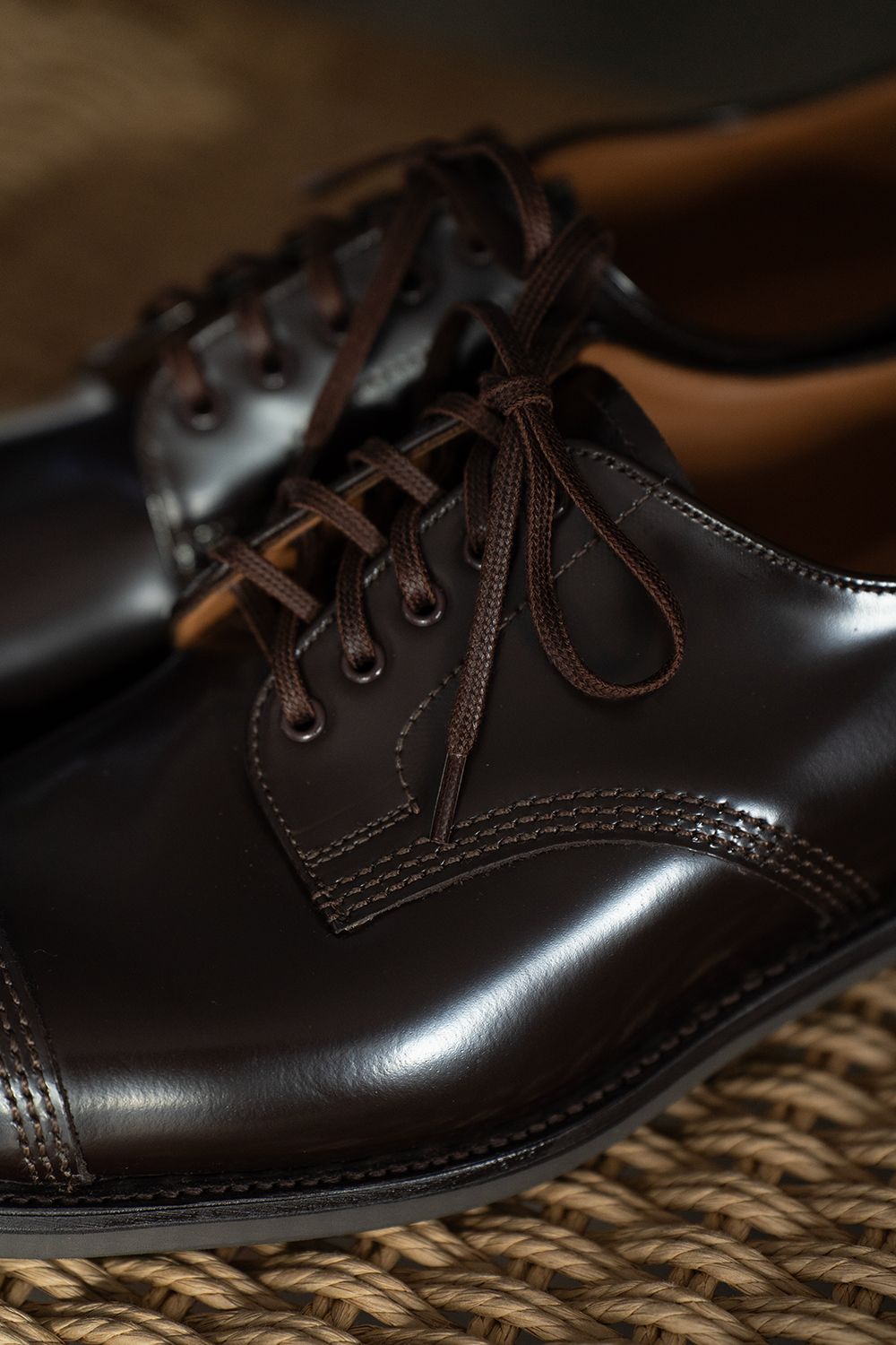 【定番人気】Military Derby Shoe(EBONY BROWN)【No.1128】