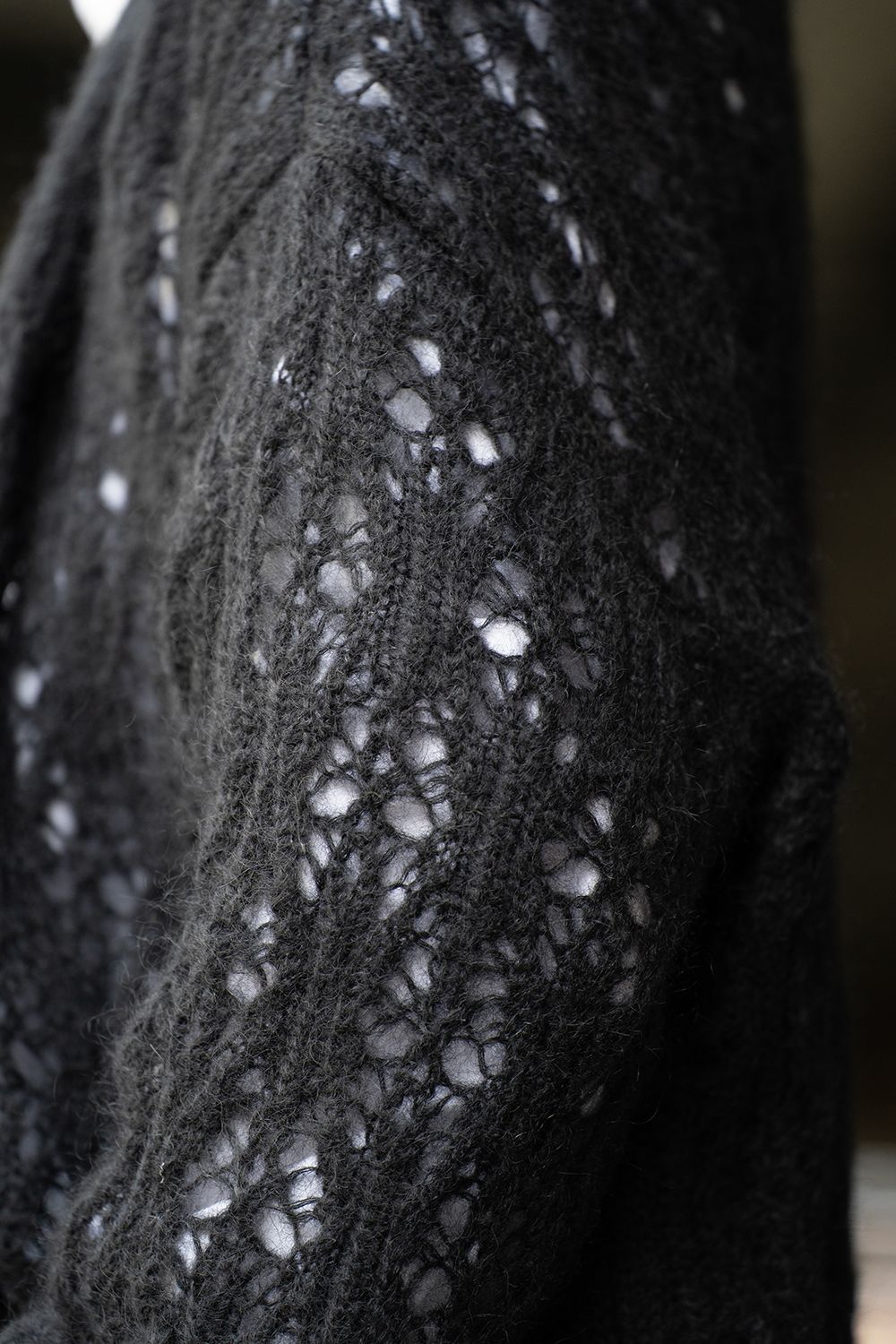 【ラスト1点】【24AW】Melt Cardigan/メルトカーディガン(BLACK)