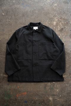 【26SS】両胸ポケットシャツジャケット(INK BLACK)