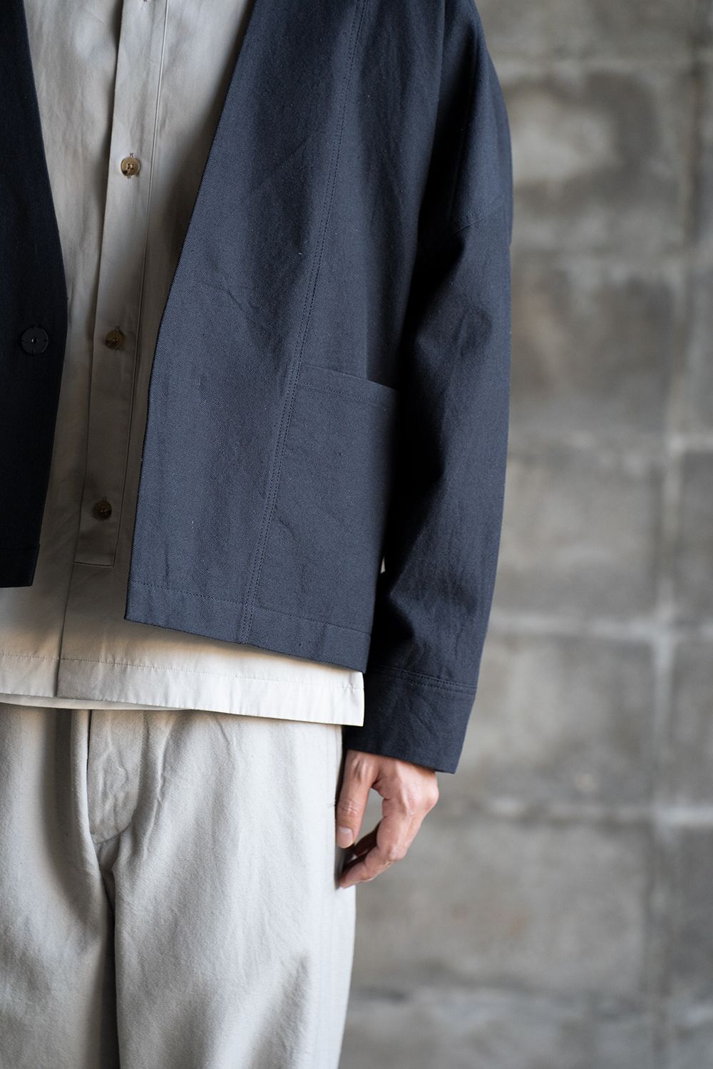 【ラスト1点】【20AW】Dolman Sleeve Jacket(CHARCOAL)