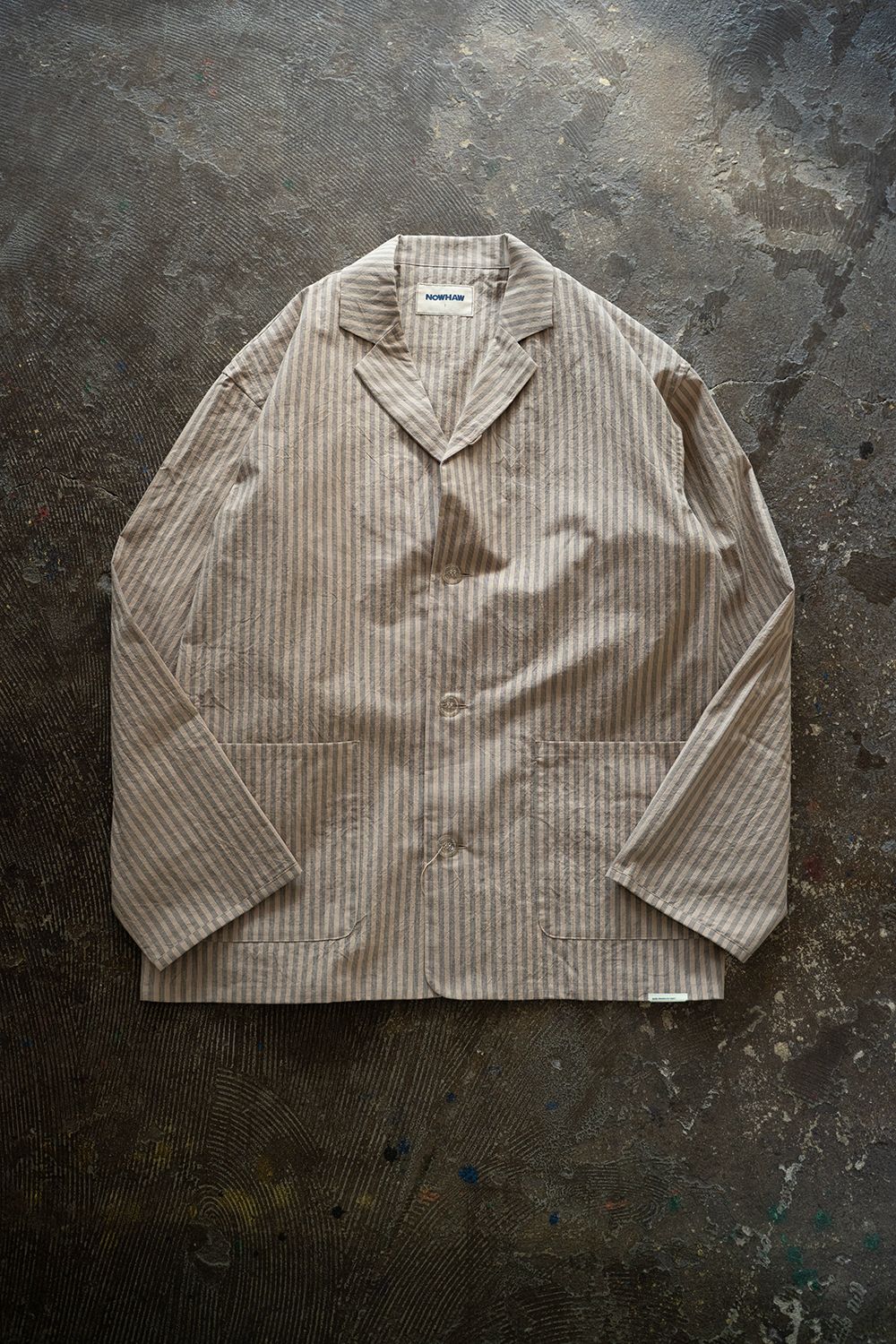 【25SS】"day"パジャマ【セットアップ】(Triple Stripe BEIGE)