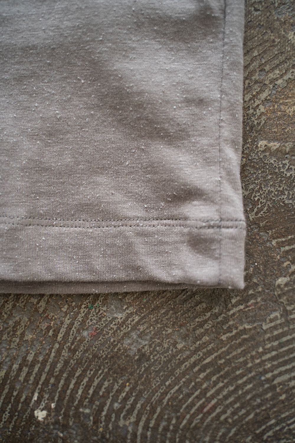 【ラスト1点】【24SS】シルク混フットボールTシャツ(SLATE GRAY)