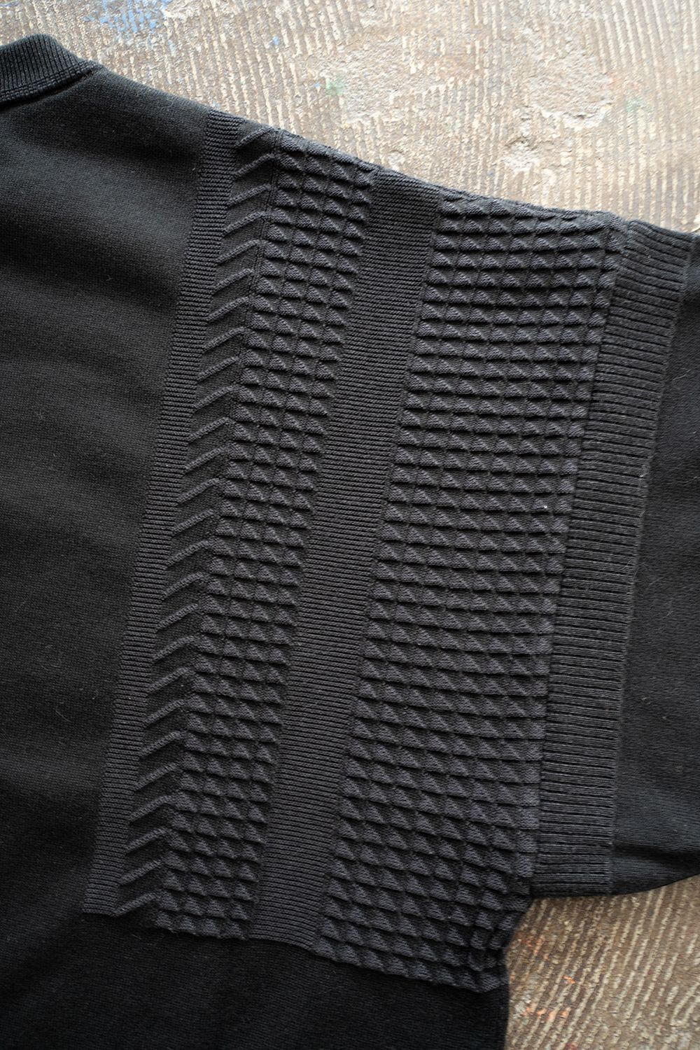 【ラスト1点】【24SS】Ogawa Henley Knit(BLACK)