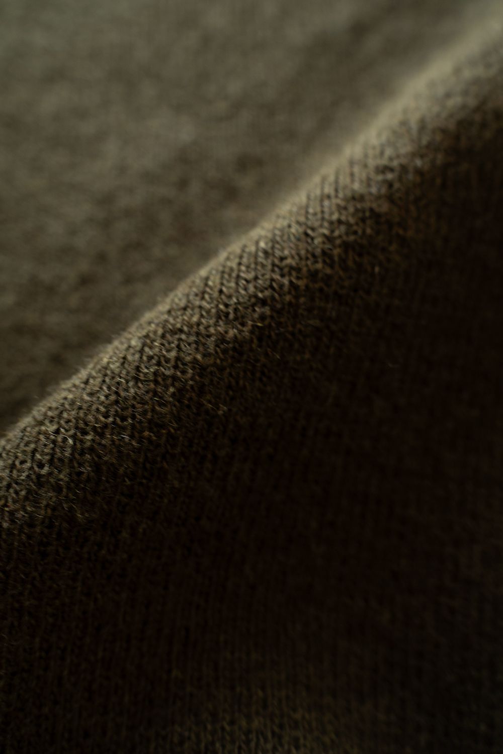 Hard twisted Shetlandwool GOB sweater(OLIVE KHAKI)
