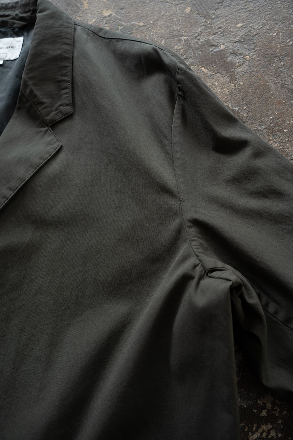 【ラスト1点】【26SS】ガーメントダイ3Bジャケット(DARK OLIVE)