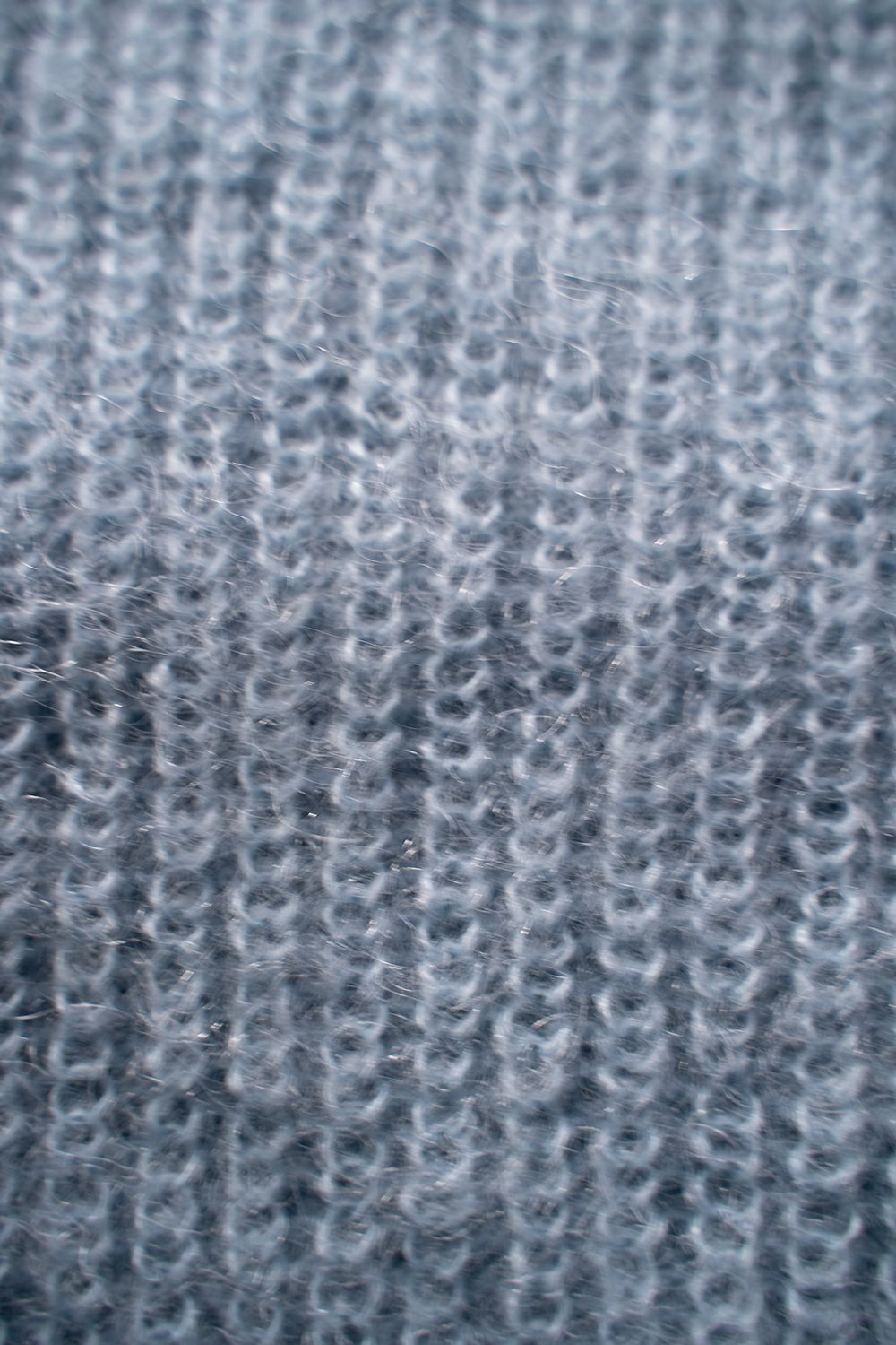 【ラスト1点】Switching Mohair Turtle Knit/モヘア切り替えタートルニット(SAX)